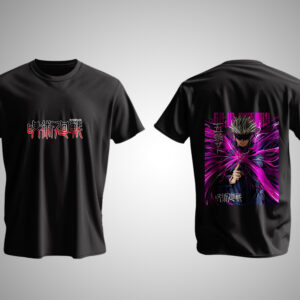 Tropaganda | Jujutsu Kaisen Gojo Battle Graphic T-Shirt – Black & White Unisex