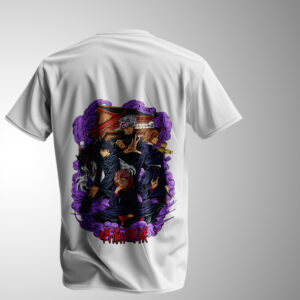 Tropaganda Jujutsu Kaisen Gojo Anime Graphic T-Shirt – Black & White Unisex