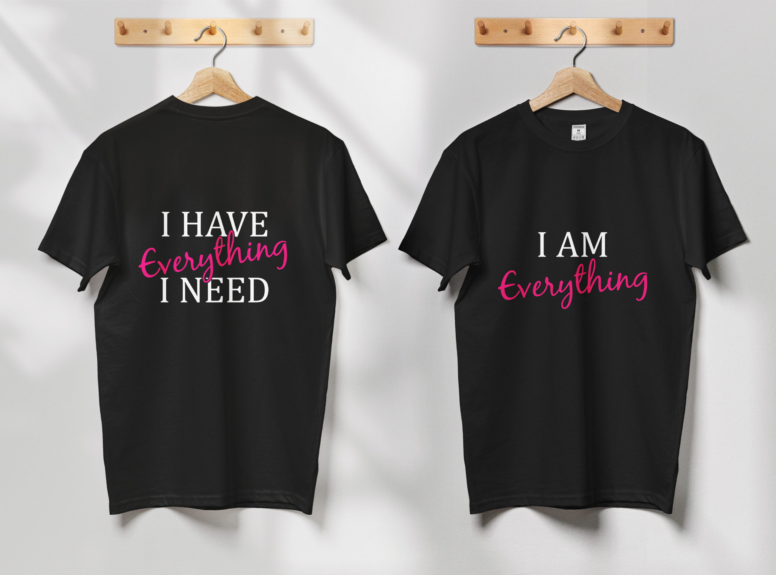 “I Am Everything” Couple Valentine T-Shirt – Minimal Love Statement - Image 4
