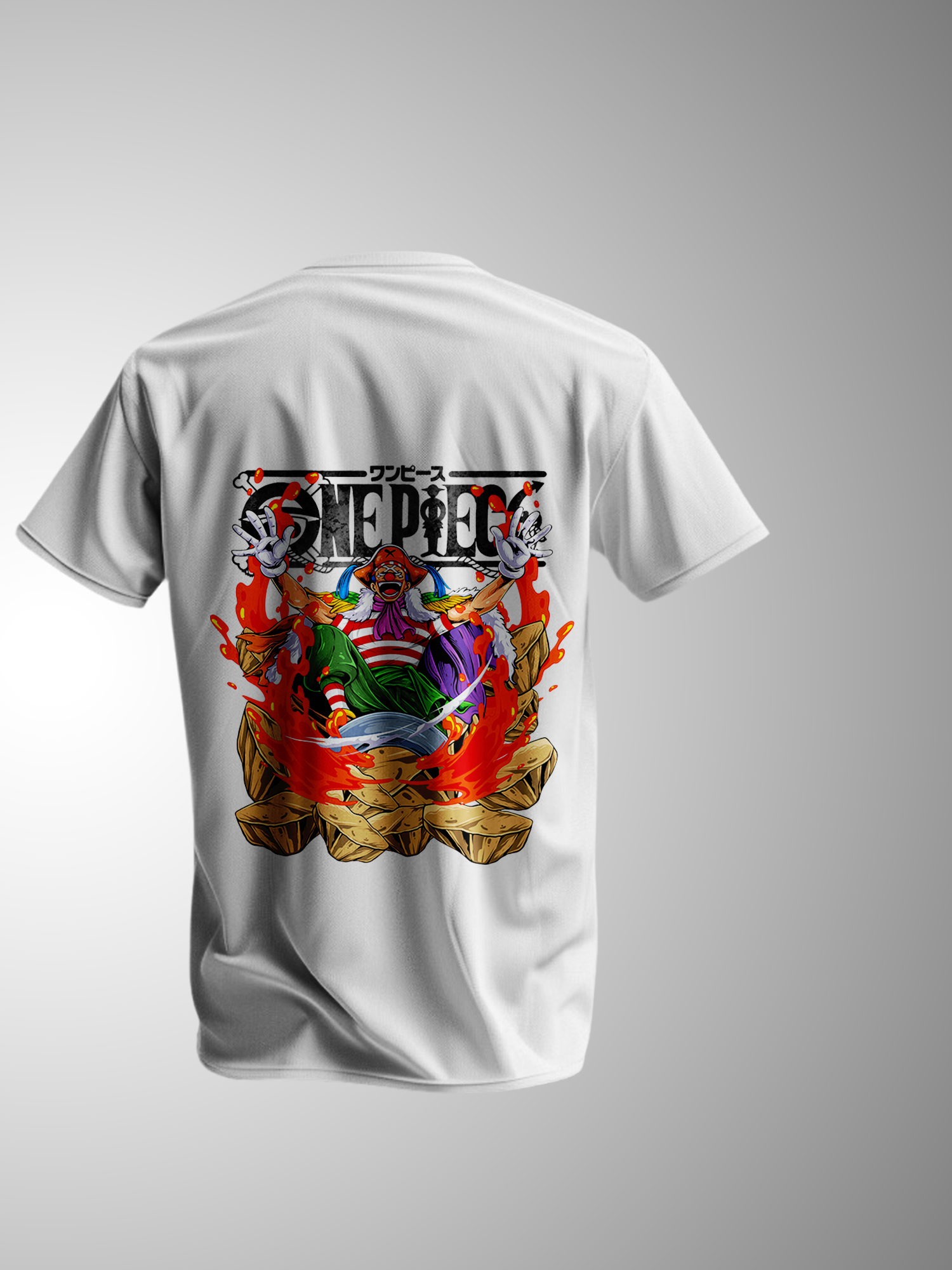 One Piece Buggy The Star Clown T-shirt | Unisex - Image 6