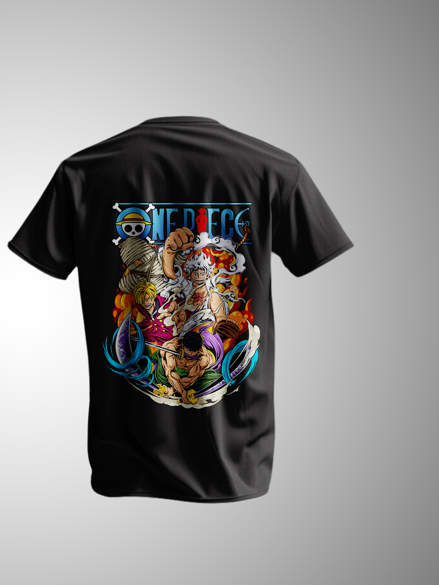 One Piece Peak of the Monster Trio T-shirt | Unisex - Image 5