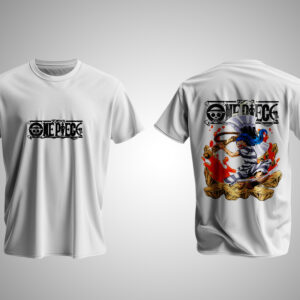 One Piece Warrior Spirit T-Shirt – Samurai Power Strike Anime Design