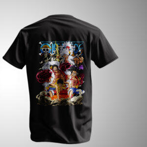 One Piece Gear Awakening T-Shirt – Luffy Evolution & Straw Hat Power Design