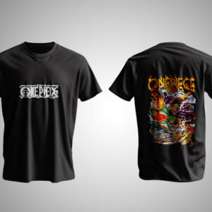 One Piece Straw Hat Crew Battle T-Shirt – Luffy, Zoro & Sanji Power Clash Design